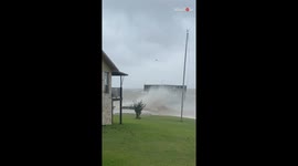 Hurricane Beryl stirs up massive waves upon hitting landfall near Houston