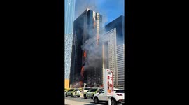 Fire erupts at Umm Bab tower in Doha, Qatar