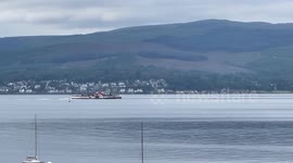 World's last seagoing paddle steamer spotted on Scotland's west coast