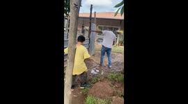 Woman records brother's Mud-tastic slip-and-fall during after-rain escapade
