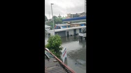 Typhoon Gaemi submerges roads with severe floods in the Philippines