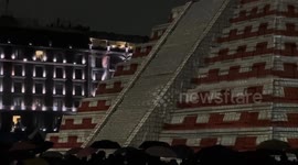 Mexico: With video mapping technique, a visual spectacle about the Mayan civilization was presented in the middle of Mexico City
