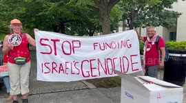 USA: People from Jewish Voice for Peace protesting Israeli Prime Minister Benjamin Netanyahu’s speech to Congress