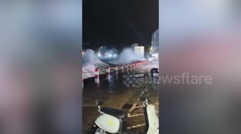 Violent waves smash into harbour in China as Typhoon Gaemi approaches