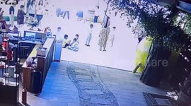 Six shoppers injured after being crushed under mall's collapsing ceiling