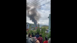 Video captures plane crash in Kathmandu, at least 18 dead