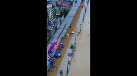 Typhoon Gaemi devastation shown in aerial footage in the Philippines
