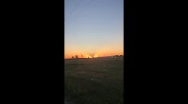 Stunning sunset in Kharkiv Region, Ukraine