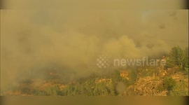 United States: Time-lapse Captures Rapid Growth of Park Fire Near Chico, Butte County