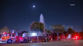 USA: Carson 1 Trapped in Rollover Hydrant Crash