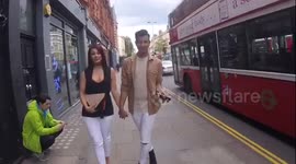 Junaid Ahmed and Jessica Hayes in the kings road