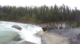 Incredible GoPro Hero 4K footage of Sunwapta Falls and Canyon (Jasper National Park, Alberta), Canadian Rockies