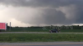 Large long tracked Kansas tornado on 5/25/16