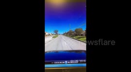 Nasty crash caught on dashcam in Texas, USA
