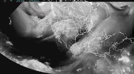 GOES Infra Red Weather Satellite Timelapse Mar.2016 thru April.2016