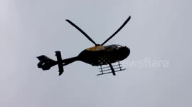 Kent Police Helicopter Blows Away Crowd!