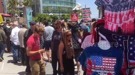Trump: Protest, Rally and Speech California