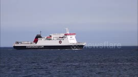The ferry on a sunny Bank Holiday