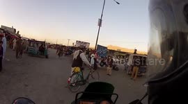 Riding through Quetta