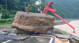 Japan: Heavy Rains Hit Tohoku Region, Causing Flooding And Mudslides In Yamagata