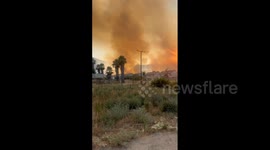 US: Macy Fire Erupts Near Lake Elsinore In California