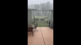 Watch intense storm with torrential rain and pounding hail strike Ontario