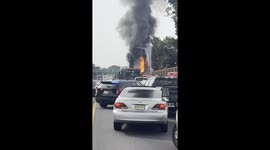 Truck explosion in Clifton, New Jersey