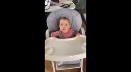 Derbyshire baby nods for snacks in UK video