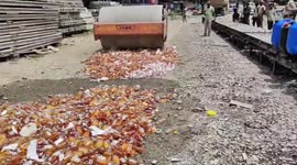 Illegal liquor seizure: Southern India police crackdown on smuggling