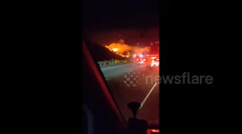 US: Grass Fire On Altamont Pass Burns Hundreds Of Acres