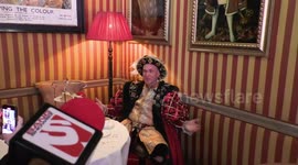 Horrible Histories Terrible Tudors star Neal Foster in character introduces himself as Henry VIII