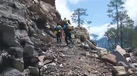 SDRF rescues stranded trekkers in northern India; 10 evacuated, more on the way