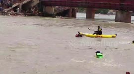 SDRF rescues three pilgrims from drowning in river in northern India