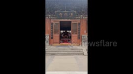China: Tourists Visit Fahua Temple in Datong