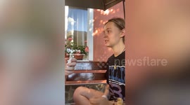 Woman almost chokes after she accidentally swallows - a throat spray nozzle