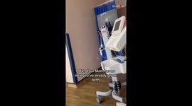 Grandma's emotional reaction to the surprise birth of her grandchild