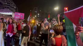 USA: Protesting Israeli Prime Minister Benjamin Netanyahu’s address to Congress