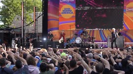 Rock group Green Day performs during ABC Good Morning America concert