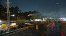 United States: Elysian Park Brush Fire