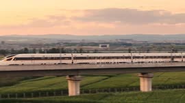 China: A High-speed Train Runs in Zhangjiakou