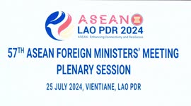 57th ASEAN foreign ministers' meeting held in Laos