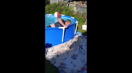 Emotional journey: Disabled person's success in exiting the pool