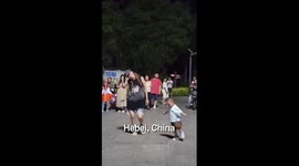 Little kid masters dancing to beat in N China
