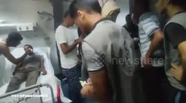 Palestine: PRCS Al-Amal Hospital full of injured people in Khan Yunis