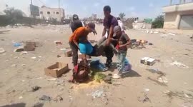 Palestine: Ambulance crews transport injured individuals to Nasser Medical Hospital