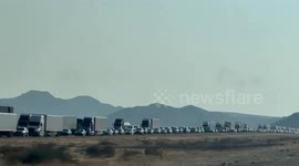US: Drivers Stranded Between LA And Las Vegas As I-15 Closed Due To Fiery Semi-Truck Crash