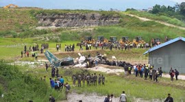 Saurya Airlines plane has crashed at Tribhuvan International Airport (TIA) in Kathmandu.