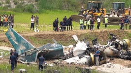 Saurya Airlines plane has crashed at Tribhuvan International Airport (TIA) in Kathmandu