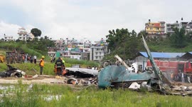 Saurya Airlines plane has crashed at Tribhuvan International Airport (TIA) in Kathmandu