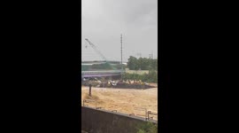 Severe flooding in Bagumbayan, Metro Manila, Philippines
